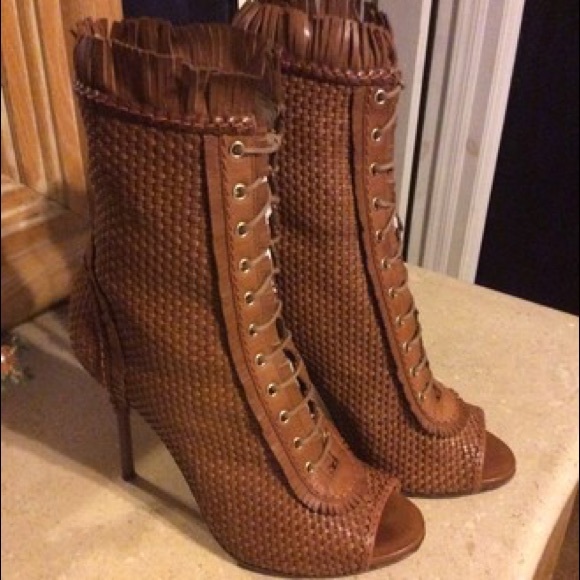 Sergio Rossi Lara Croft Peeptoe Bootie - Picture 3 of 10